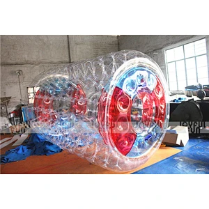 China factory price inflatable walking roller toy inflatable wheel game inflatable for sale