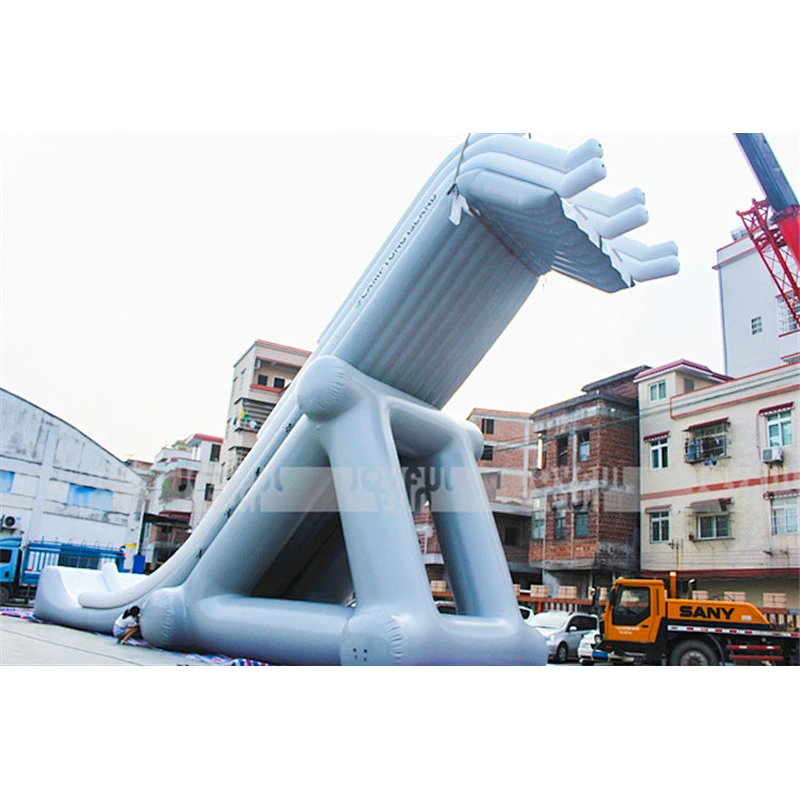 Funny inflatable yacht boat slide for sale big inflatable yacht slide for yacht water play equipment