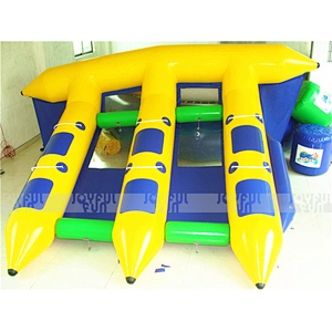High quality factory price inflatable fish towable banana boat crazy floating game for sale