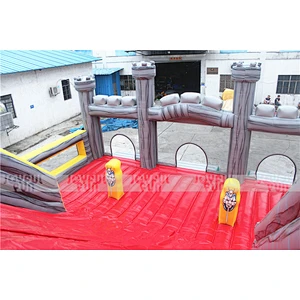 Customize Durable Big Inflatable Castle Playground with Big Slide for amusement park