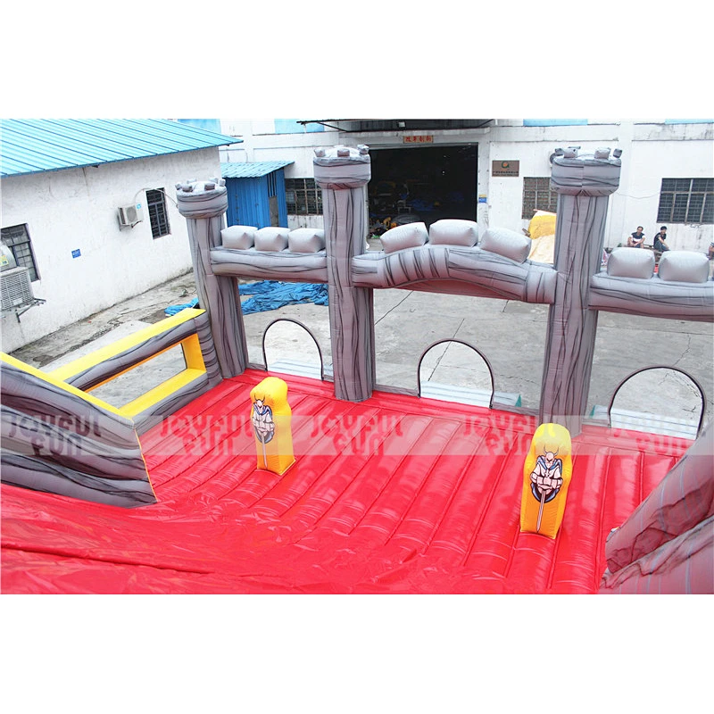 Customize Durable Big Inflatable Castle Playground with Big Slide for amusement park
