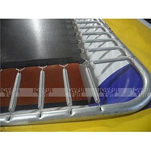 Floating water park toy rectangular inflatable jumping trampoline for sale