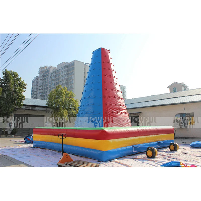 The most popular game inflatable climbing wall funny game with safety device for sale