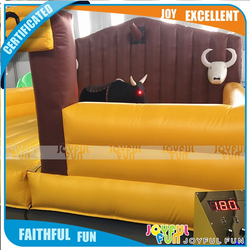 Wholesale exciting electric bull eyes for game ride, inflatable mechanical bull rodeo for sale