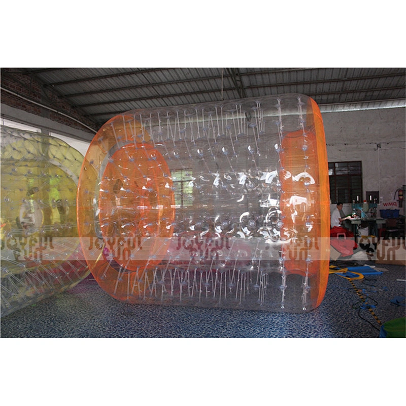 Customized color Orange inflatable roller ball inflatable PVC bumper ball for adult