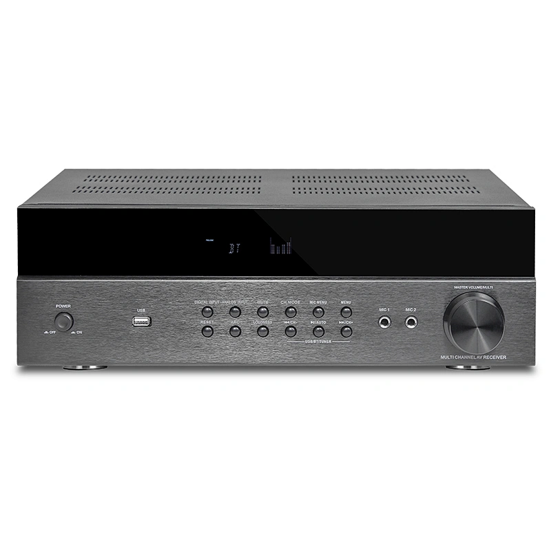 豪韵（HYPER SOUND）大功率4K高清光纤同轴7.1解码家用家庭影院功放机