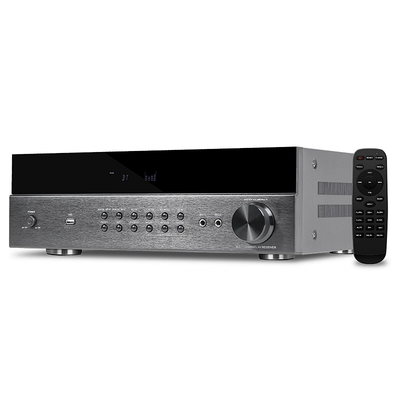 豪韵（HYPER SOUND）大功率4K高清光纤同轴7.1解码家用家庭影院功放机