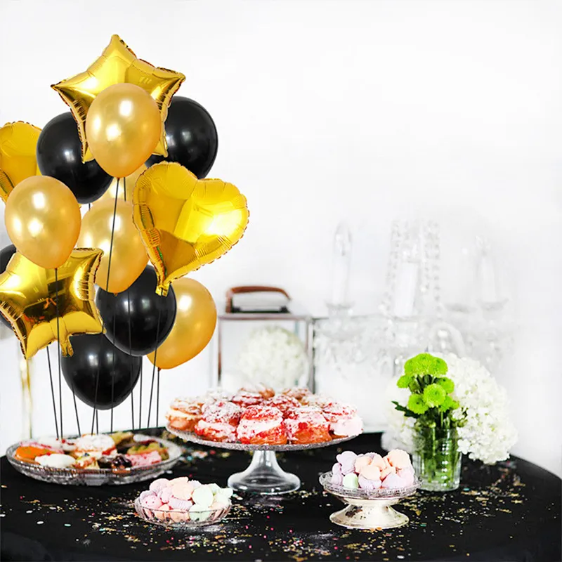 Wholesale 18inch Rose Gold Foil Balloon 12inch Latex Balloon Set Birthday Wedding Party Decoration Promotion Gifts