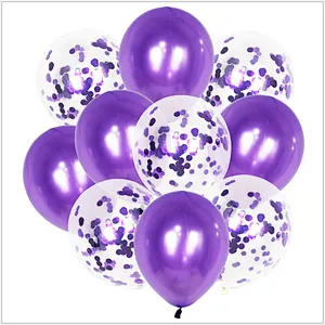 Hot Selling Multi Colors Confetti latex globos 10pcs 12 inches Set Wedding birthday Party Baby shower Latex Balloon
