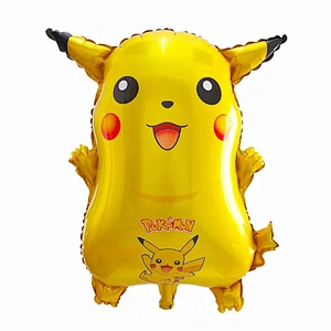 Wholesale Birthday Party Decoration Aluminum Mylar Foil Balloon Cute Cartoon Pikachu Balloon Set