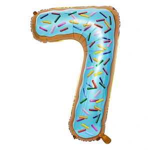 30 Inch Donut Number Helium Foil Balloons Baby Shower Birthday Party Decoration Globos