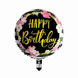 18 inch happy birthday globos aluminum foil helium mylar balloon wholesale children's birthday party decoration balloon supplies