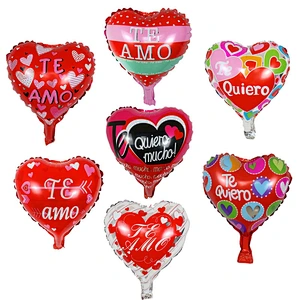 Wholesale 10 Inch Spanish I Love You Foil Balloons Te Amo Globos For Valentine's Day Wedding Party Decorations Balloons