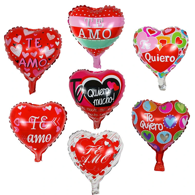 Wholesale 10 Inch Spanish I Love You Foil Balloons Te Amo Globos For Valentine's Day Wedding Party Decorations Balloons