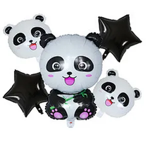 Hot Sale Animal Balloon Children Party Foil Balloon Cartoon Animal Panda Shape Party Decoration Balloon Set