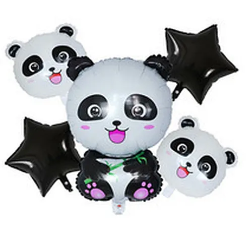 Hot Sale Animal Balloon Children Party Foil Balloon Cartoon Animal Panda Shape Party Decoration Balloon Set