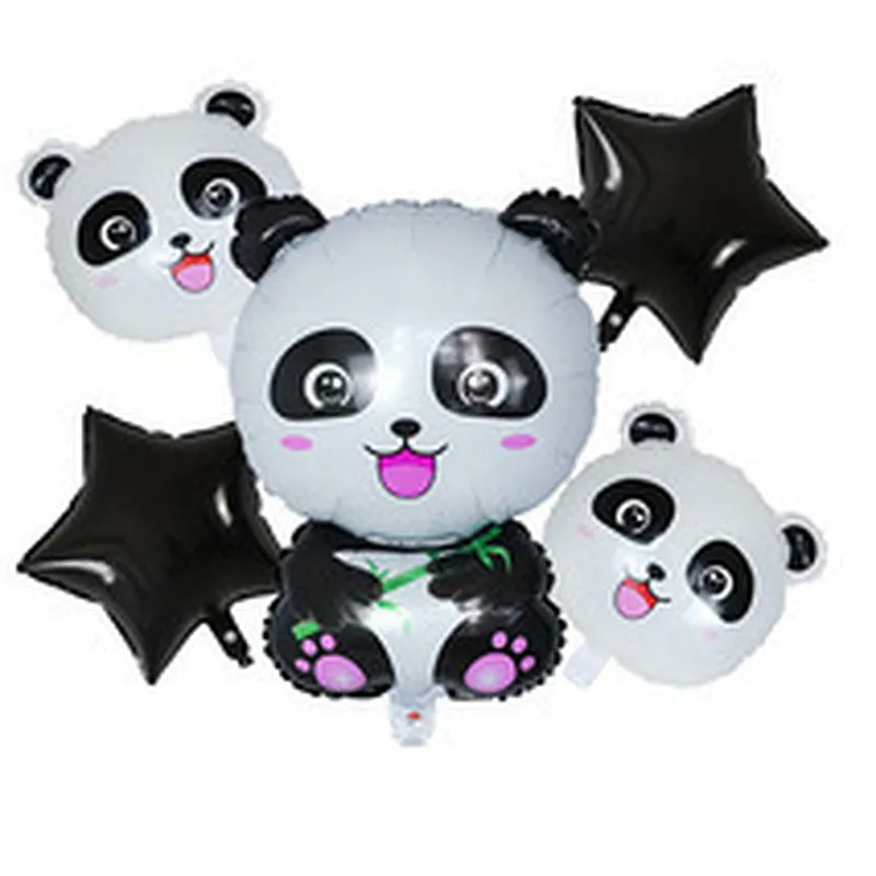 Hot Sale Animal Balloon Children Party Foil Balloon Cartoon Animal Panda Shape Party Decoration Balloon Set