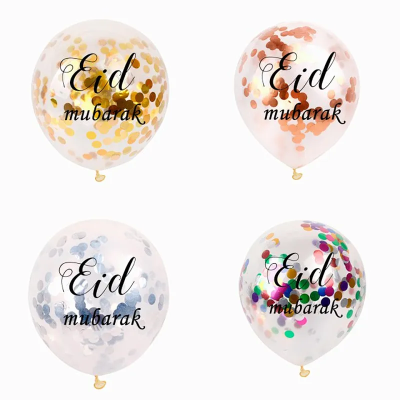 5pcs/Set Castle Printed Islam Star Moon Helium Foil Balloon For EID RAMADAN HAJJ MUBARAK Party Decoration