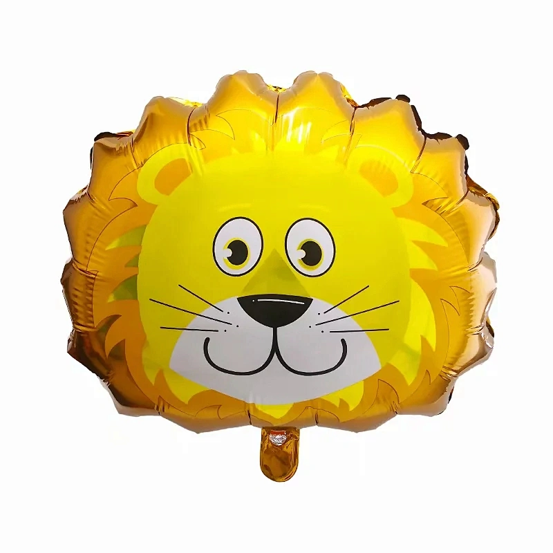 Mini Medium Large Size Animal Head Helium Foil Balloon Cartoon Animal Shape Birthday Party Balloon