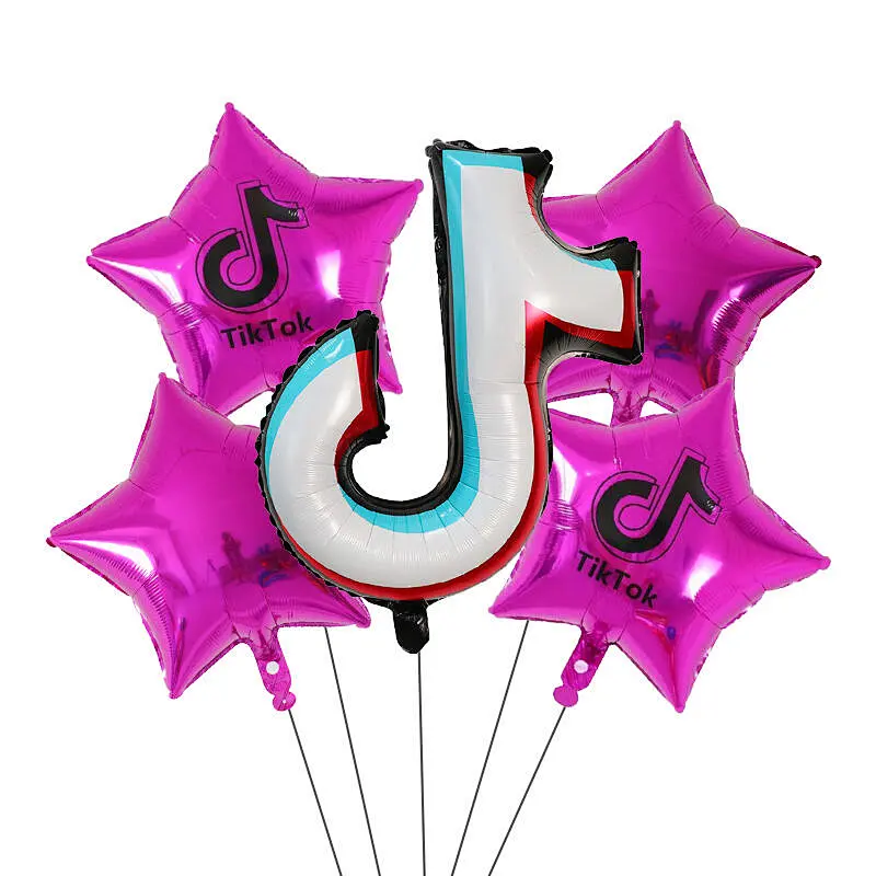 Tik Tok  Foil Balloons for Kids  Birthday Decoration  Baby Shower Tik Tok Theme Party