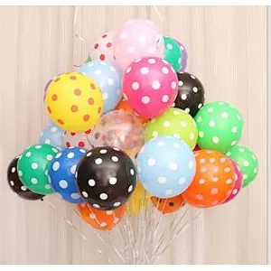 Wholesale New Design 12 Inch 2.8g Transparent Polka Dot Party Decoration Latex Balloon