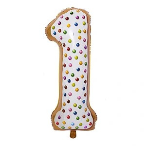 30 Inch Donut Number Helium Foil Balloons Baby Shower Birthday Party Decoration Globos