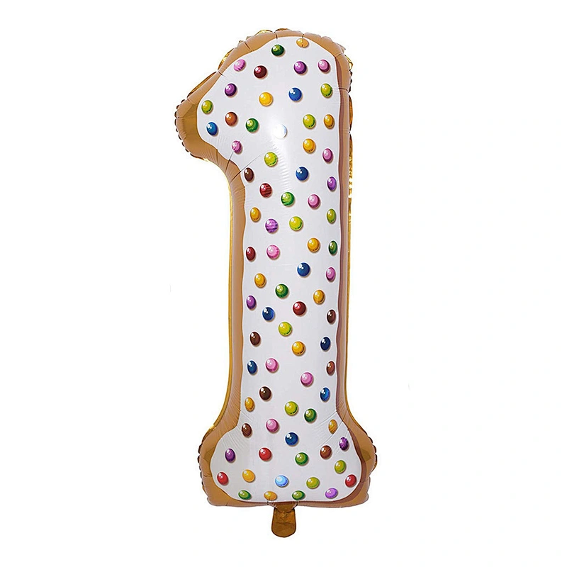 30 Inch Donut Number Helium Foil Balloons Baby Shower Birthday Party Decoration Globos