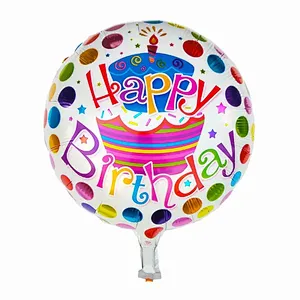 18 inch happy birthday globos aluminum foil helium mylar balloon wholesale children's birthday party decoration balloon supplies