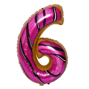 30 Inch Donut Number Helium Foil Balloons Baby Shower Birthday Party Decoration Globos