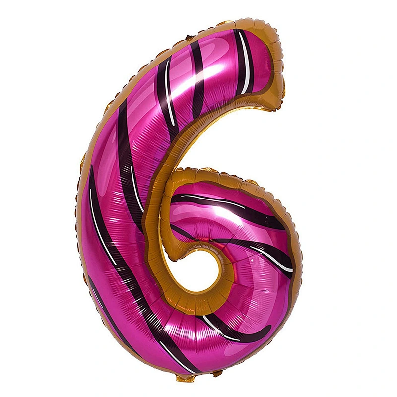 30 Inch Donut Number Helium Foil Balloons Baby Shower Birthday Party Decoration Globos