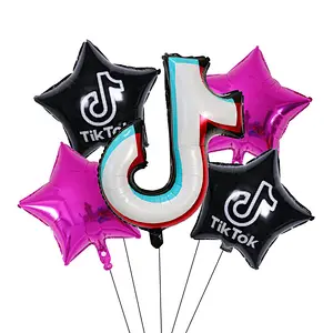 Tik Tok  Foil Balloons for Kids  Birthday Decoration  Baby Shower Tik Tok Theme Party