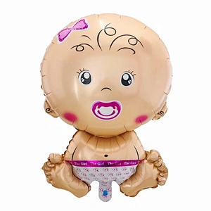 Baby Girl or Boy Birthday Party Decoration Balloon Baby Shower Baptism 18 Inch Foil Balloon Set
