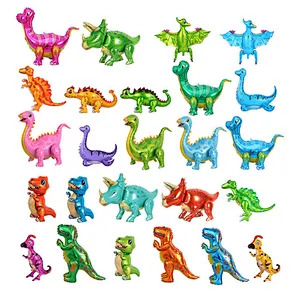 New designs 3D Dinosaur Foil Balloons Tyrannosaurus Triceratops Pterosaur Tyrannosaurus Balloon cartoon for boy birthday party