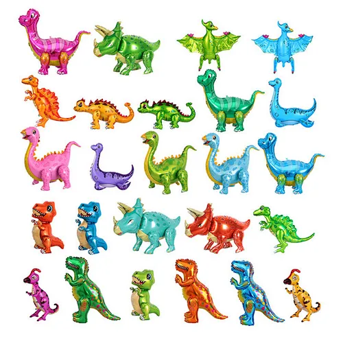 New designs 3D Dinosaur Foil Balloons Tyrannosaurus Triceratops Pterosaur Tyrannosaurus Balloon cartoon for boy birthday party