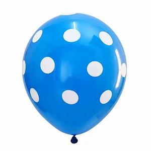 Wholesale New Design 12 Inch 2.8g Transparent Polka Dot Party Decoration Latex Balloon