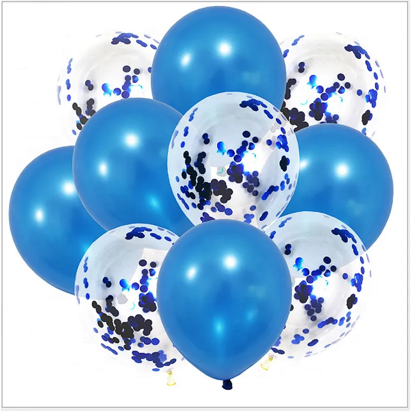 Hot Selling Multi Colors Confetti latex globos 10pcs 12 inches Set Wedding birthday Party Baby shower Latex Balloon