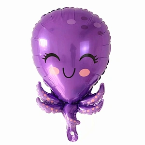 Mini Marine Animal Foil Balloon Birthday Party Cute Crab Starfish Octopus Balloon Manufacturer