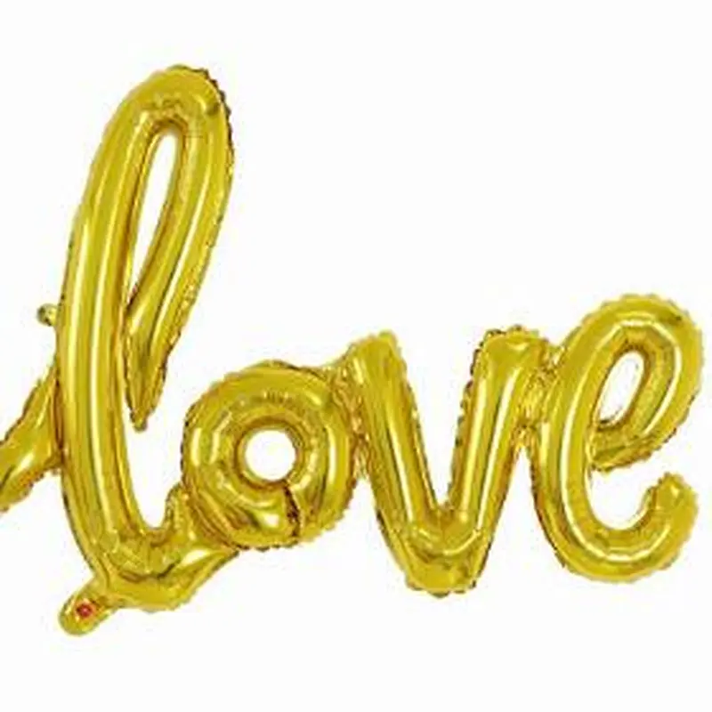 Hot Sale Wedding Decoration Balloons Large Size 40 Inches Conjoined Love Letters Foil Balloon