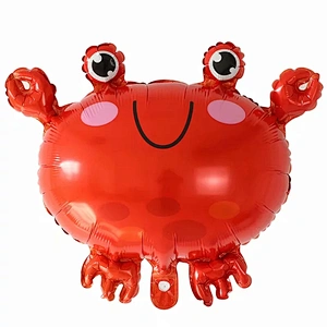 Mini Marine Animal Foil Balloon Birthday Party Cute Crab Starfish Octopus Balloon Manufacturer