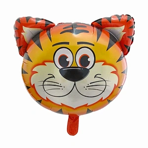 Mini Medium Large Size Animal Head Helium Foil Balloon Cartoon Animal Shape Birthday Party Balloon