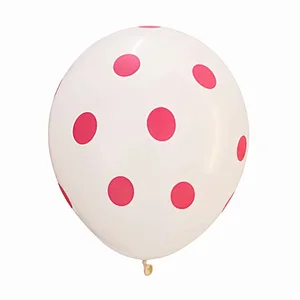 Wholesale New Design 12 Inch 2.8g Transparent Polka Dot Party Decoration Latex Balloon