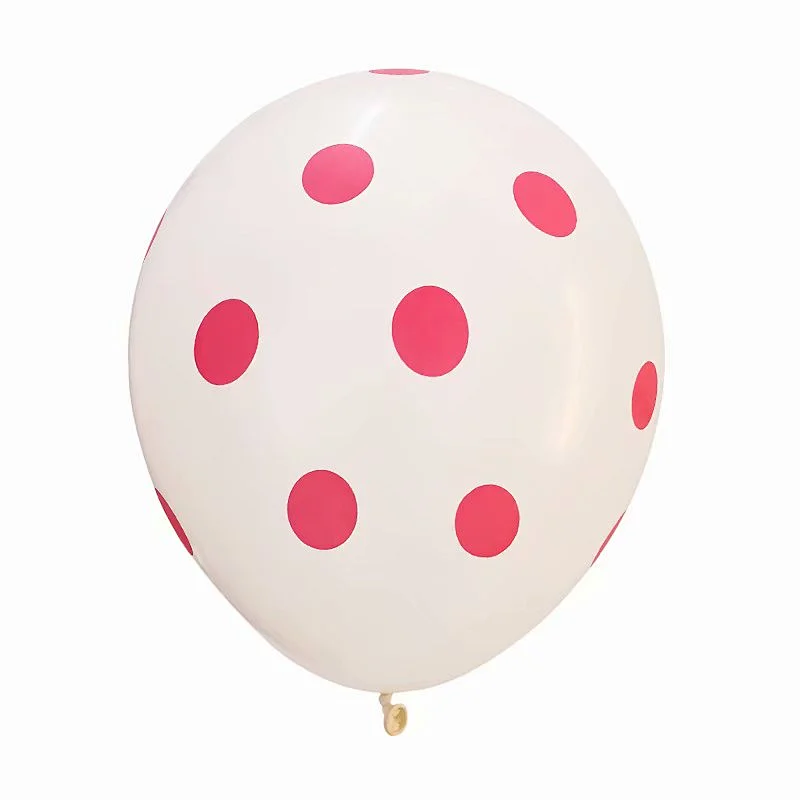 Wholesale New Design 12 Inch 2.8g Transparent Polka Dot Party Decoration Latex Balloon