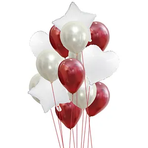 Wholesale 18inch Rose Gold Foil Balloon 12inch Latex Balloon Set Birthday Wedding Party Decoration Promotion Gifts