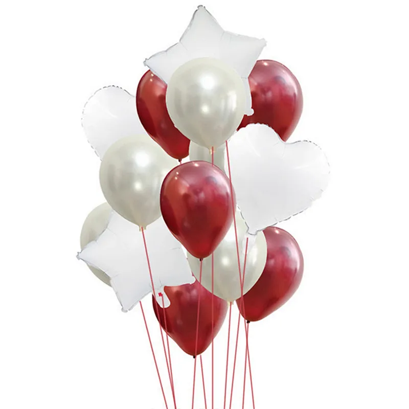 Wholesale 18inch Rose Gold Foil Balloon 12inch Latex Balloon Set Birthday Wedding Party Decoration Promotion Gifts
