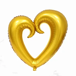 wholesale 18inch  Hook heart shape helium balloon heart foil balloons for birthday wedding decoration