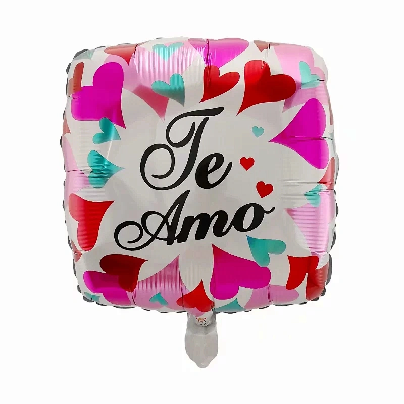 18 inch Spanish globos aluminum foil balloon feliz dia te amo I love you balloon birthday wedding party decoration wholesale