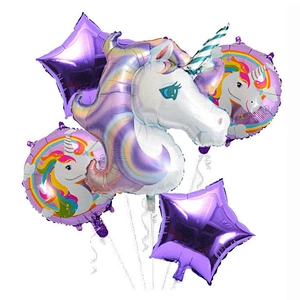 Party Supply Large Unicorn Foil Balloons Set Globos For Kids Birthday Baby Shower Party Decorations Supplies