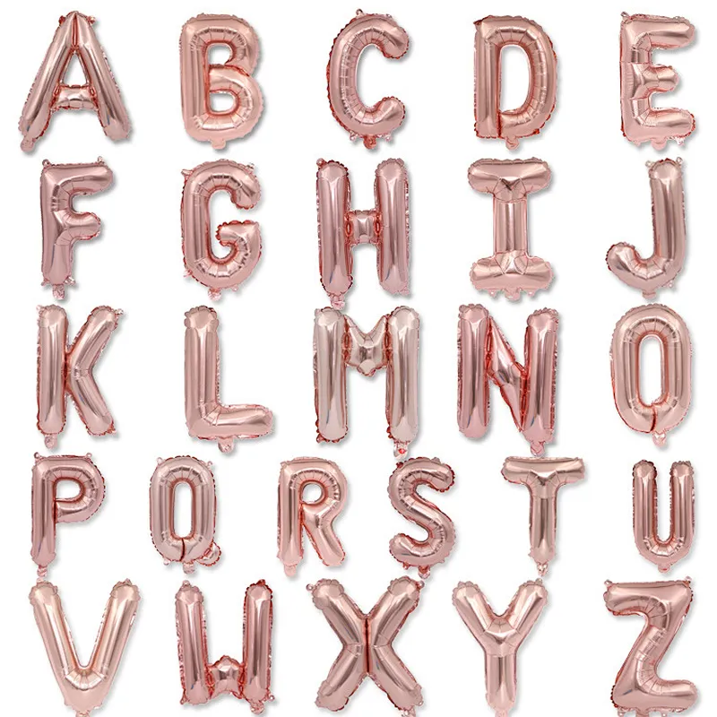 16 Inch 32 Inch 40Inch Foil Letter Balloon figures alphabet balloons happy birthday party For Party Decoration