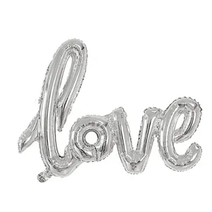 Hot Sale Wedding Decoration Balloons Large Size 40 Inches Conjoined Love Letters Foil Balloon