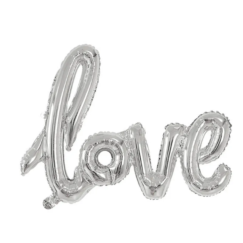Hot Sale Wedding Decoration Balloons Large Size 40 Inches Conjoined Love Letters Foil Balloon